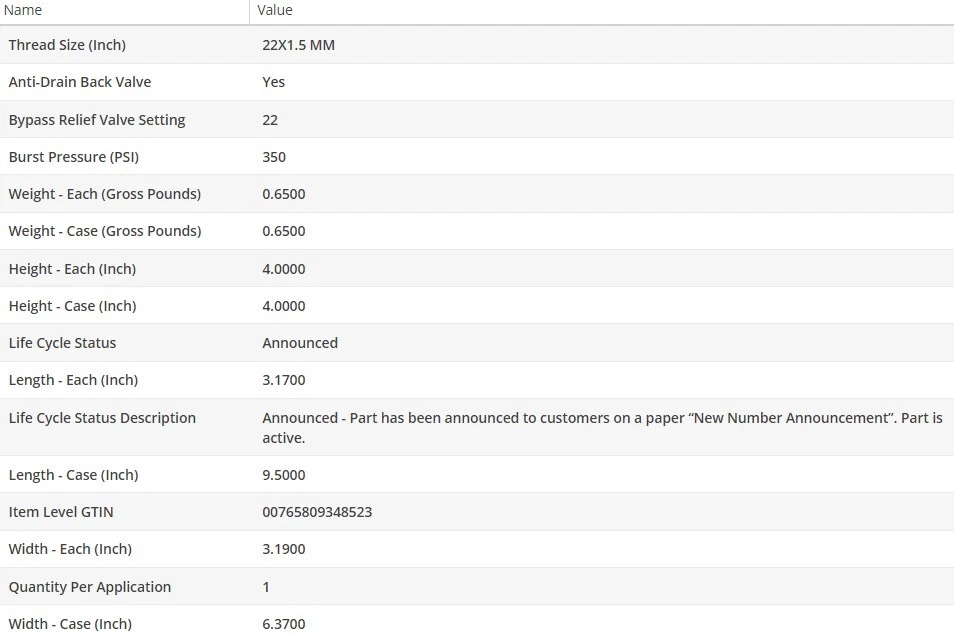 Filtro de aceite tipo fabricante original WIX para Chevrolet Corvette 2014-2018 V8-6,2 L Foto 4 de 4