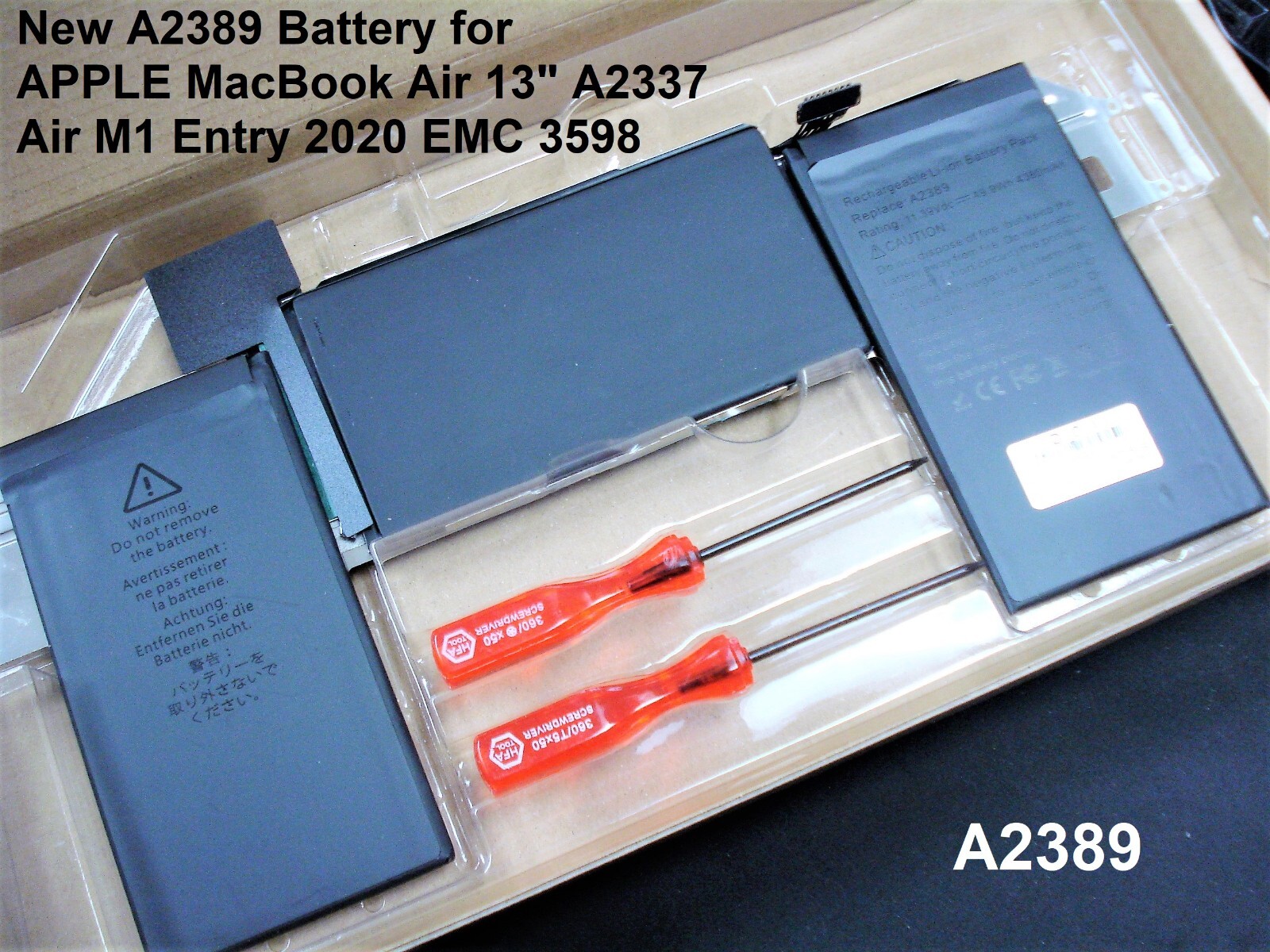 NEW A2389 Battery for Apple MacBook Air 13" A2337 Air M1 Entry 2020 EMC ...