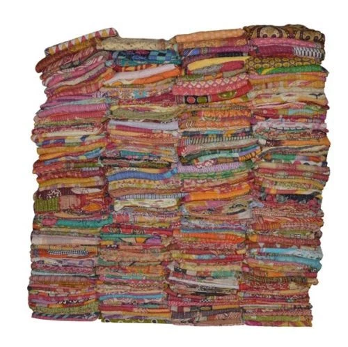 INDIAN WHOLESALE LOT KANTHA VINTAGE BLANKET THROW QUILT BOHEMIAN BEDSPREAD  - Image 3 of 4