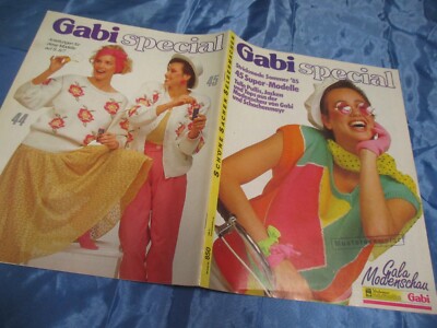 Werbung  Mode ,Gabi Special , Srickmode  Sommer 1985 , Schachenmayr  Zeitschrift