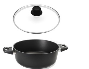 Induktions Kochtopf 28 cm OHNE Glas Deckel Topf Kochen Braten