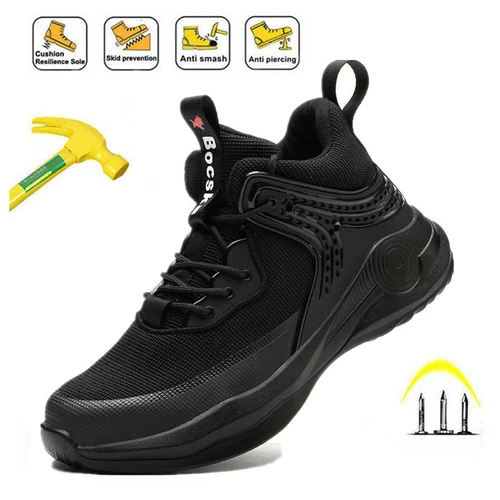 Sicherheitsschuhe Turnschuhe Herren Stahlkappe Arbeit Knöchel Wanderschuhe Große Größe 38-48 - Bild 2 von 20