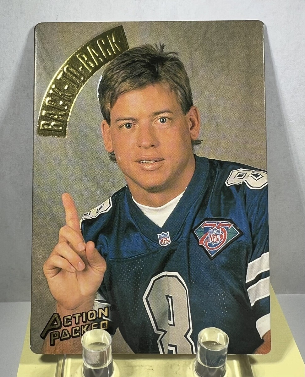 🔥1994 Action Packed ~ #120 Troy Aikman Commemorates Back To Back