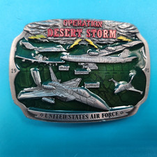 OPERATION DESERT STORM US AIR FORCE Belt Buckle Special Lmt. Ed. Vintage 1991 HD