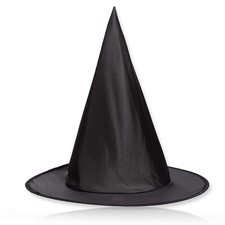 Black Witches Witch Halloween Children Adult Hat Fancy Dress Costume Accessory