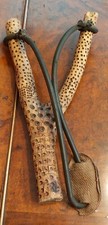 ORIGINAL VINTAGE ISRAEL MADE MILITARY SLING ARMY HUNTING TACTICAL SPORT WOODEN