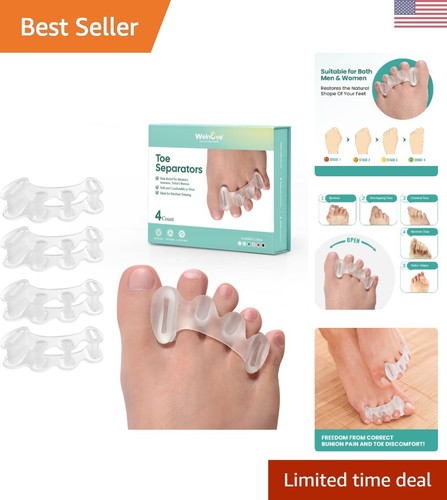 Toe Separators to Correct Bunion - Toe Spacers for Women Men, Relieve Feet Pa... - Bild 1 von 9