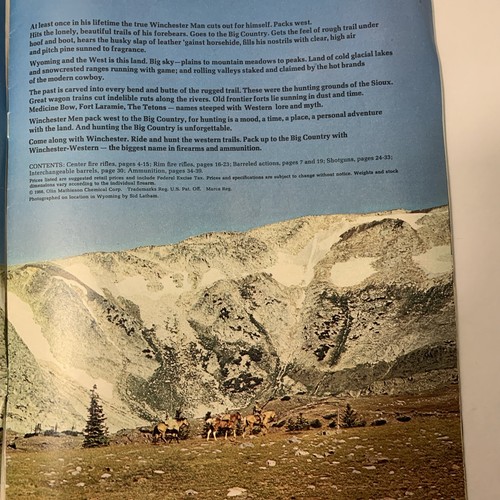 1967 Winchester Western Sporting Arms Munitionskatalog Indianer - Bild 4 von 23
