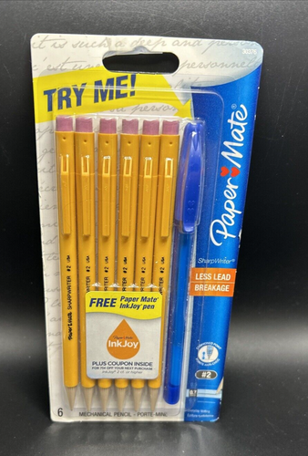PaperMate 6 Druckbleistifte #2 Bonus Ink Joy Pen