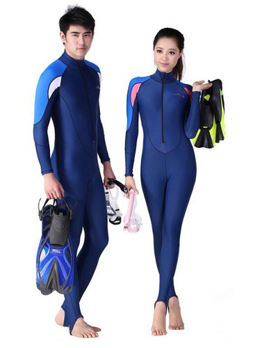 New Women Men Full Scuba & Snorkeling Suit Wet Suit Scuba Diving Suit Blue/Pink - Picture 5 of 8