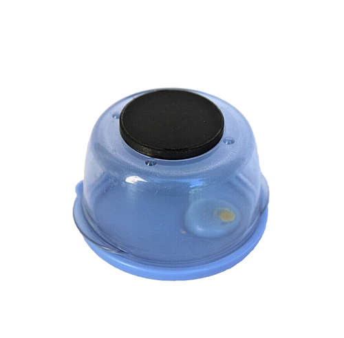 Mini cuenco de almacenamiento Tupperware Rock N Serve Country Blue contenedor imán - Imagen 2 de 2