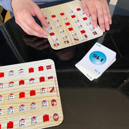 Complete Bingo Kit: 50 Jam-Proof Cards, Sliding Windows, & 1 Master Board in Tan - Picture 11 of 11