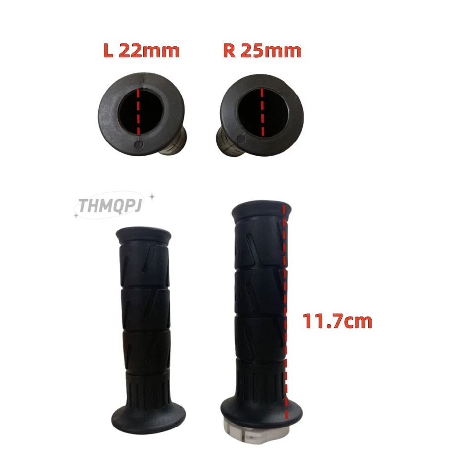 Empuñaduras de tubo de acelerador con mango de goma para Kawasaki NINJA250R NINJA300 NINJA400 Foto 2 de 4