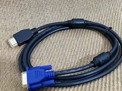 HDMI to VGA Video Adapter Cable Lead for 1080P PC Monitor Projector 1.5M