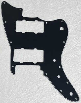 New Great-For Fits Squier Affinity Jazzmaster Style Guitar Pickguard 3 Ply Black