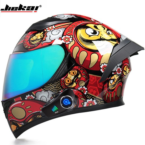 Dot Approved Bluetooth Motorcycle Helmet Men Women Full Face Motorbike Helmets - Picture 17 of 19
