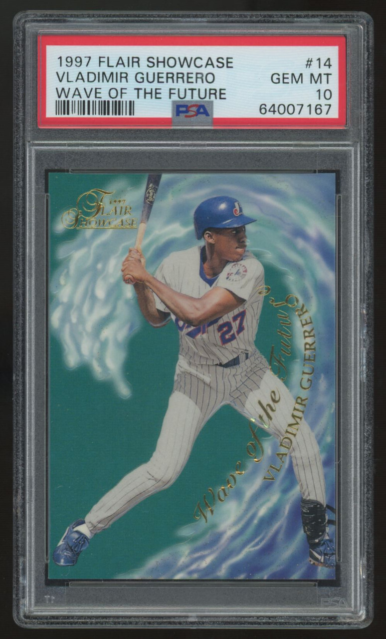 1997 Flair Showcase Vladimir Guerrero Wave Of The Future #14 PSA 10