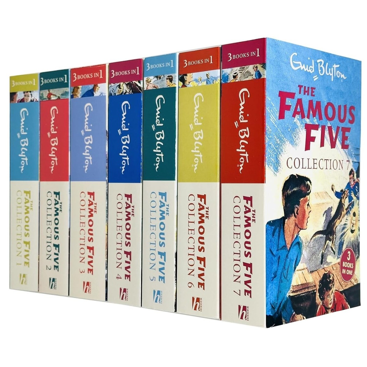 Famous Five Collection 1 - 7 Books Set by Enid Blyton 21 Stories