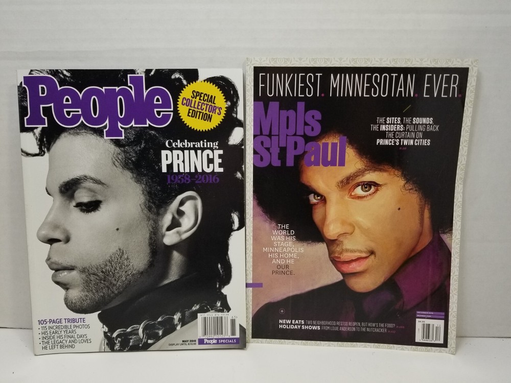 Prince Tribute Editions People Magazine & Mpls St Paul 2016 Funkiest Minnesotan