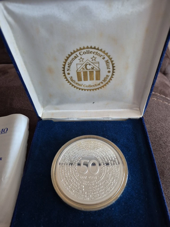Giant Silver 1999-2008  4oz  .999 Silver 50 Statehood Quarter Commemorative   - Image 2 of 4
