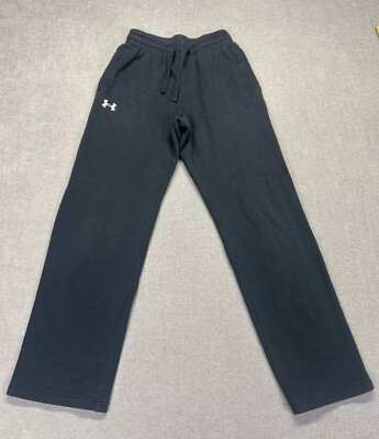 Under Armour Jogger Pants Mens Small Loose Black Sweatpants