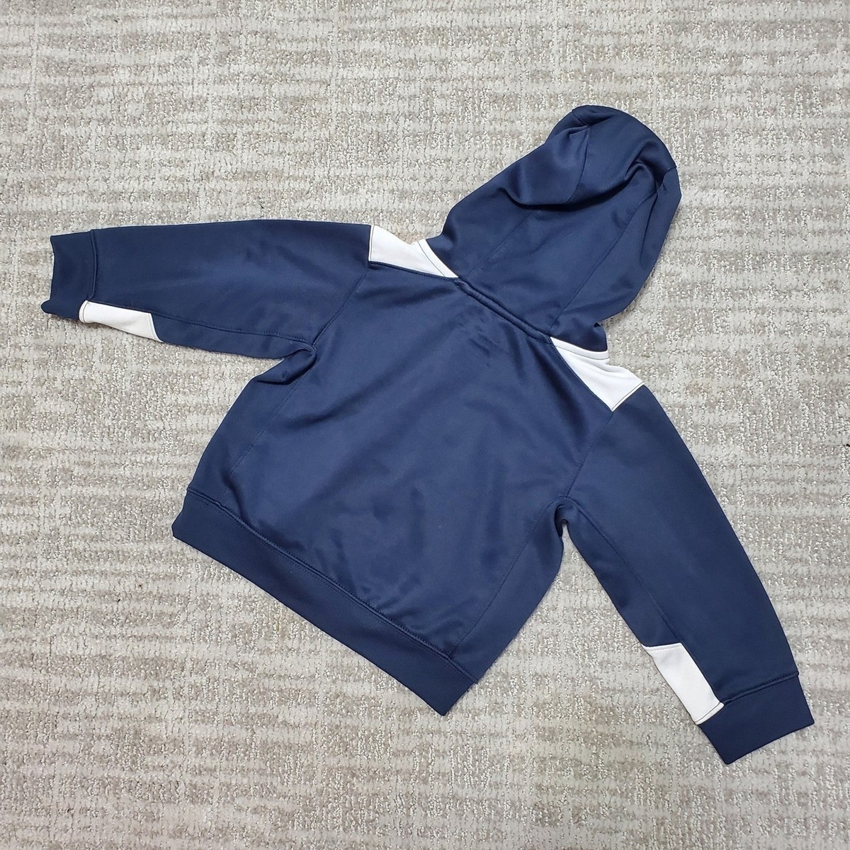 Nike toddler Therma-Fit navy blue white hoodie sweatshirt size 3T | eBay