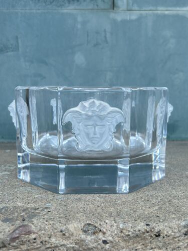 Versace Rosenthal Medusa Octagonal Crystal Bowl - Picture 1 of 5