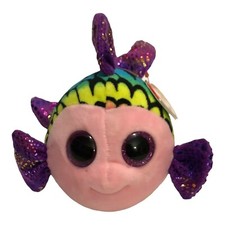 TY Beanie FISH Boos FLIPPY Multi-colored 6” Plush Toy MWMTs