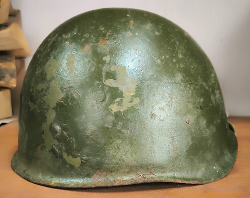 Elmetto Acciaio SSh 40 WWII Militare Russo Esercito Sovietico RKKA WW2 - Foto 10 di 18