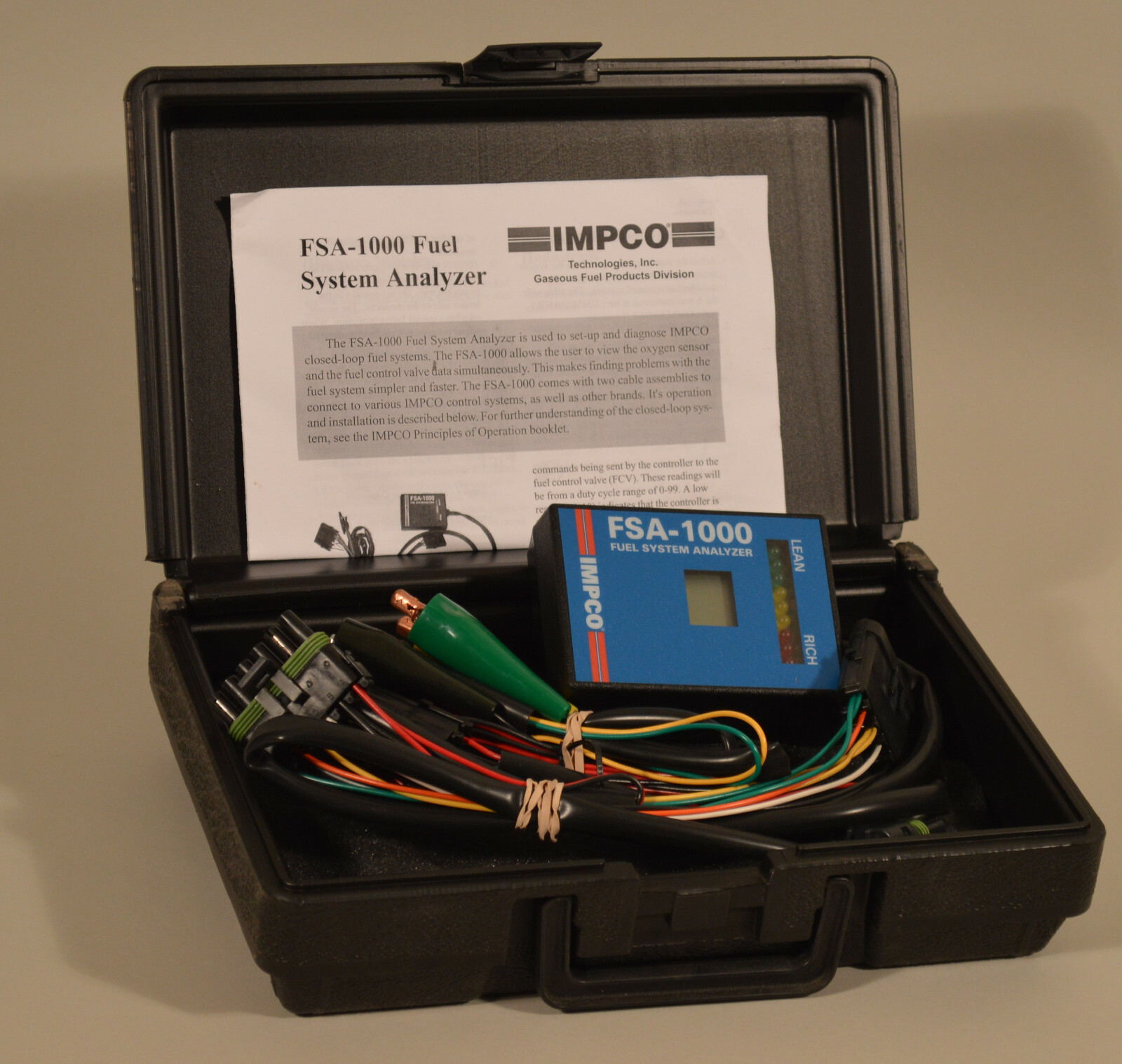 IMPCO Propane Fuel System Analyzer FSA1000 eBay