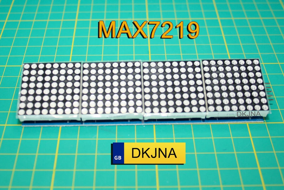 MAX7219 Dot Matrix Modul 8x32 LED Display für Raspberry Arduino ESP 8266 ESP32 - Bild 2 von 4
