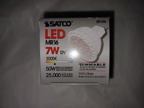 2 - SATCO LED MR16 S9104 3000K 50W Replacement Dimmable 25,000 hours GU5.3 base - Picture 6 of 6