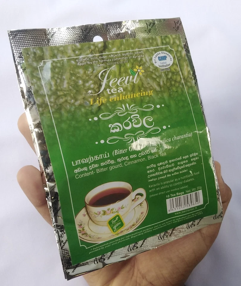 Bolsas de té de calabaza amarga/melón amargo orgánico a base de hierbas control de azúcar en la sangre diabético Foto 4 de 4