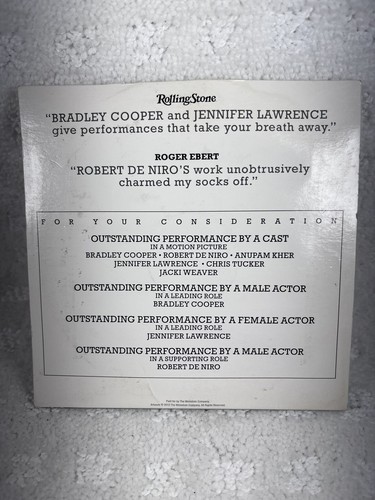 Extremely Rare Silver Linings Playbook Screening Only Disc - Weinstein Company - Picture 2 of 4