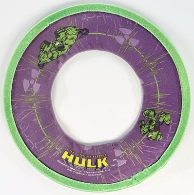 2002 The Incredible Hulk Vintage Soft Frisbee Flexi Flying Disc 11.5  Marvel