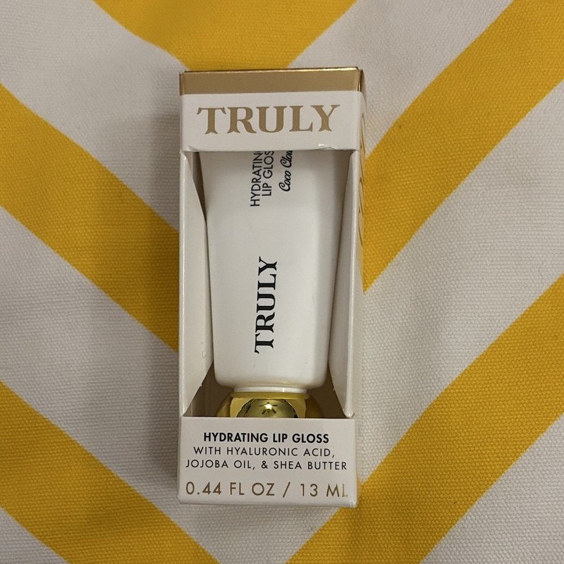 Truly Coco Cloud Hydrating Lip Gloss Clear Silver Shimmer Shine 0.44 fl oz