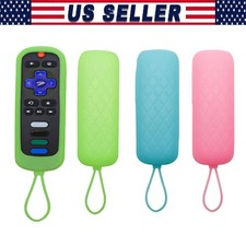 1Pc Silicone Protective Remote Control Cover For Roku TV Remote Holder Glow Case