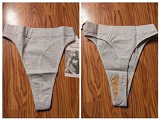 Vintage 80s 90s Gilda Marx California Body High Cut Rise Thong Bodywear Panty L