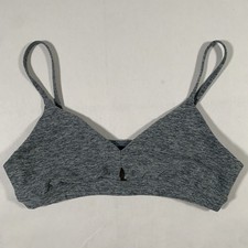 Alo Yoga Womens Small Alosoft Lounge Sports Bra Heather Blue