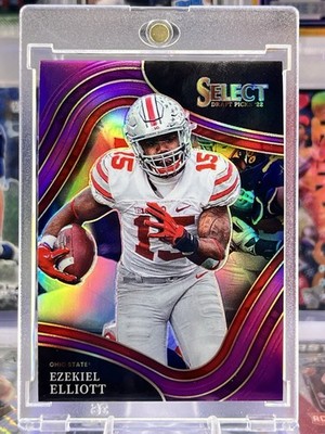 2022 Panini Ezekiel Elliott - Purple Holo Prizm SP /75 - Ohio - Dallas Cowboys