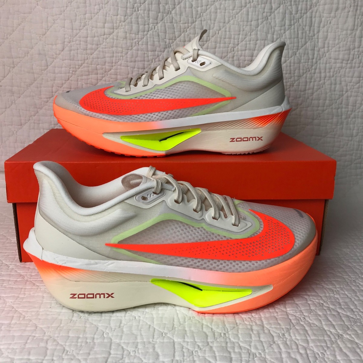 Nike Zoom Fly 6 Shoes Women's SZ 8.5 Pale Ivory Hyper Crimson