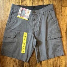 Copper & Oak Men's Venture Ripstop Cargo Shorts, Gray Size 32, 10” Inseam NWT