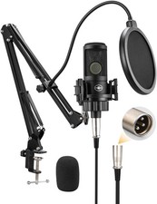 Microfono USB Condensador Para PC Estudio De Grabacion Profesional YouTube Gamer