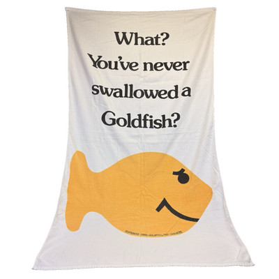Vintage Pepperidge Farm Goldfish Baked Snack Crackers Promotion Beach Towel 55''