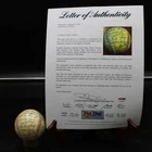 1957 New York Giants Team Signed Baseball Mays Rhodes +26 PSA/DNA LOA AZ151