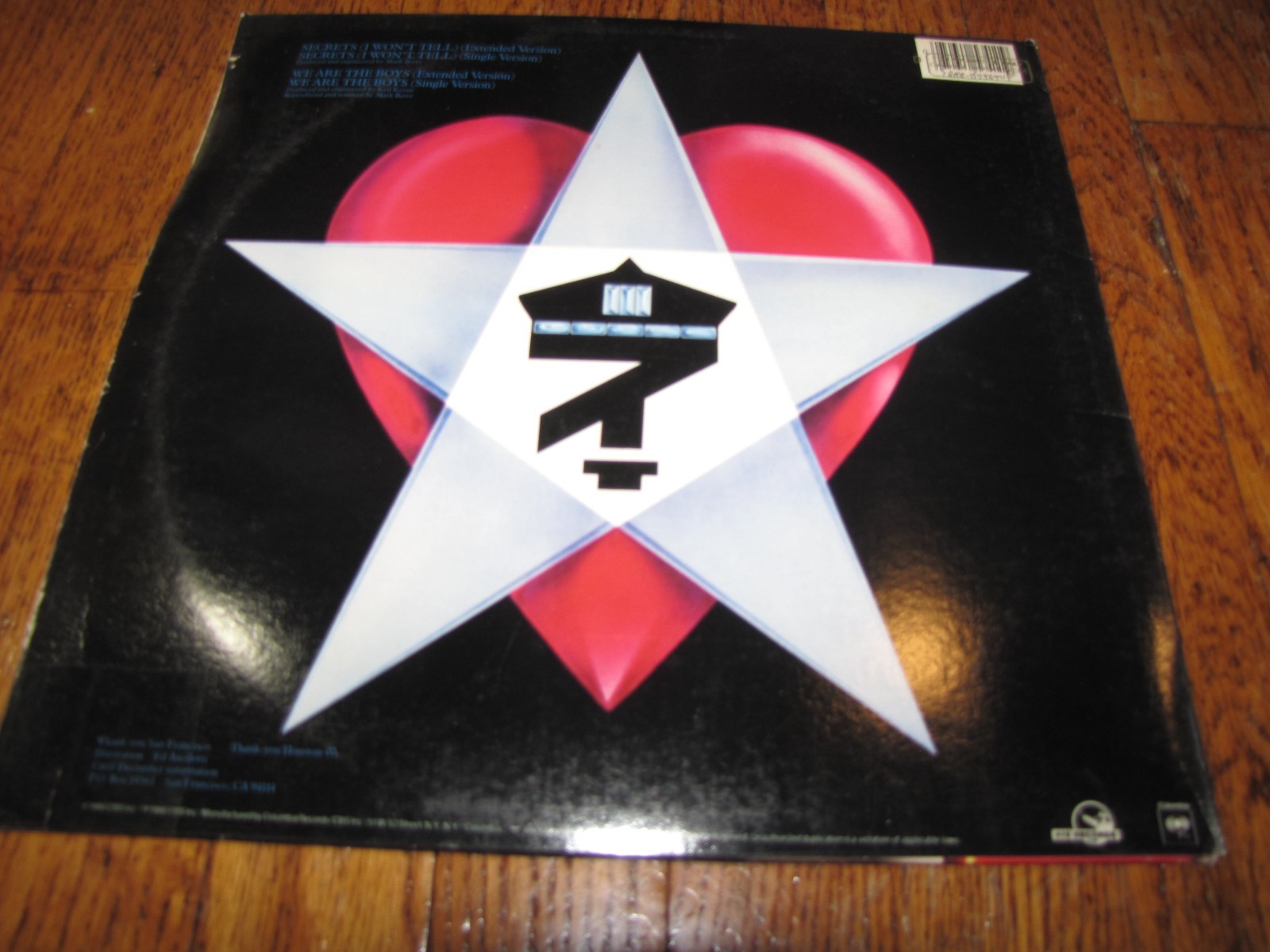 UNTIL DECEMBER - SECRETS / WE ARE THE BOYS - COLUMBIA RECORDS 12" SINGLE thumbnail 2