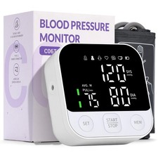 Blood Pressure Monitor Upper Arm Monitors Machine for Home Use Adjustable 8.7...
