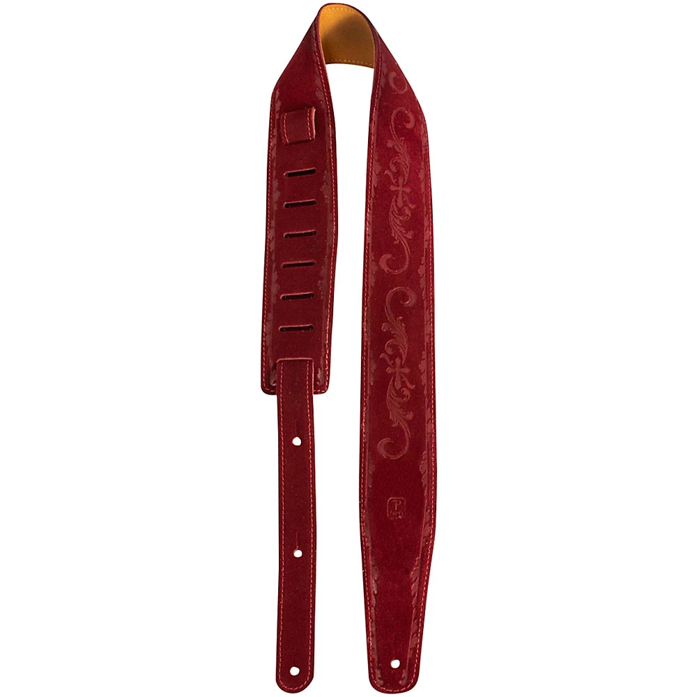 Perris 25 Inch Black Suede With Full Embossed Design Burgundy 25 in 8190₽