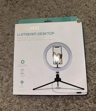 A Duro U Stream Desktop 10 Inch Ring Light And Desktop Tripod - NEW & WORKS