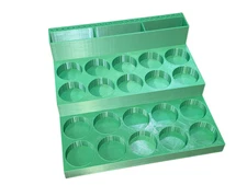 3D Printed Hobby Paint & Brush Holder Organizer - 20 Slots, Multiple Colours